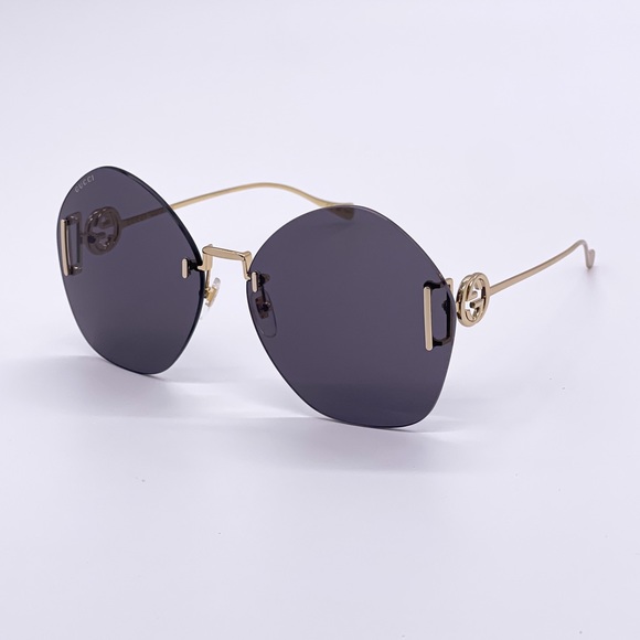 NEW GUCCI WOMEN GREY SUNGLASSES - Picture 3 of 10